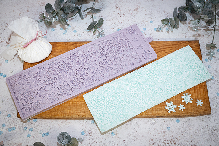 Karen Davies Stampo In Silicone Per Fiocchi Di Neve - Bordo Decorativo Per Torte, Pasta Di Zucchero, Cioccolato, Fatto A Mano UK
