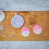 Cupcake Top - Snowman Bow Silicone Mould