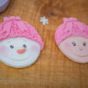 Cupcake Top - Snowman Bow Silicone Mould