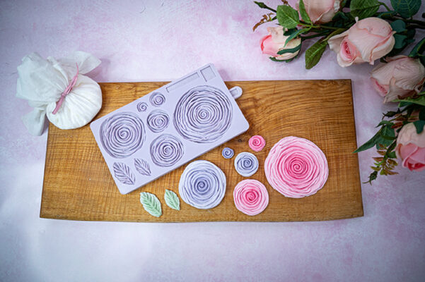 Ruffled Roses Silicone Mould