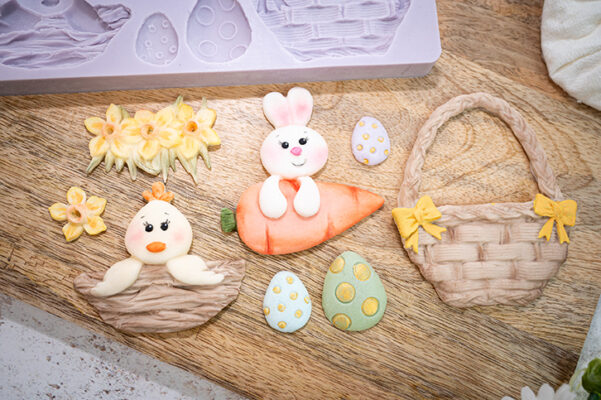 thumbnail image 2 of Easter Egg Bunny Silicone Chocolate Mold – 6 Cavity Oval, Brown, Cake Candy Cookie Decorating 2 of 5