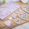 Wicker Hearts Collection Silicone Mould