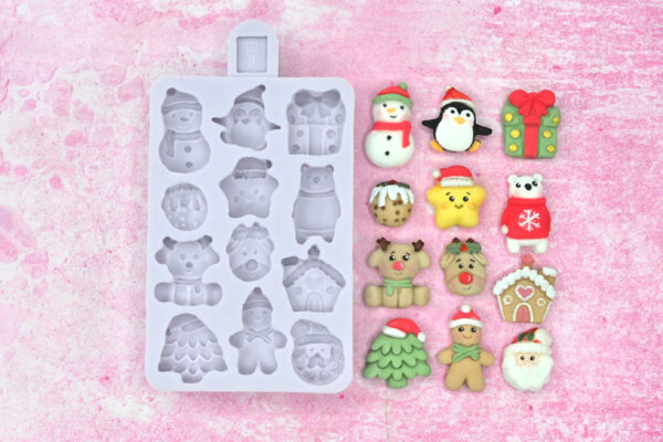 Miniature Christmas Silicone Mould