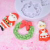 Miniature Mr & Mrs Claus Silicone Mould