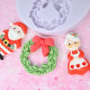 Miniature Mr & Mrs Claus Silicone Mould