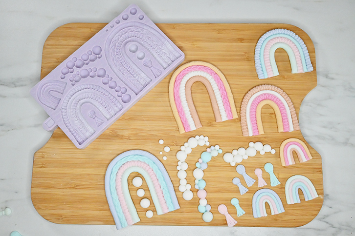 Macramé Rainbow Silicone Mould