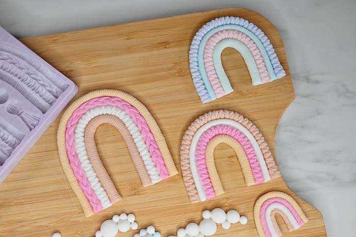 Macramé Rainbow Silicone Mould