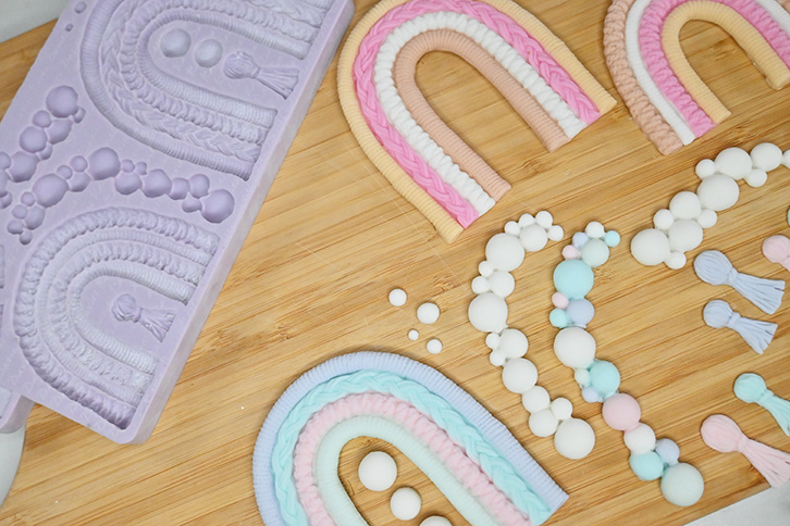 Macramé Rainbow Silicone Mould