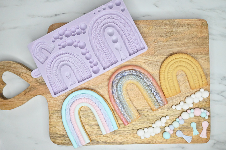 Macramé Rainbow Silicone Mould
