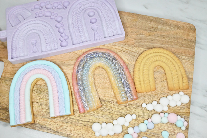 Macramé Rainbow Silicone Mould
