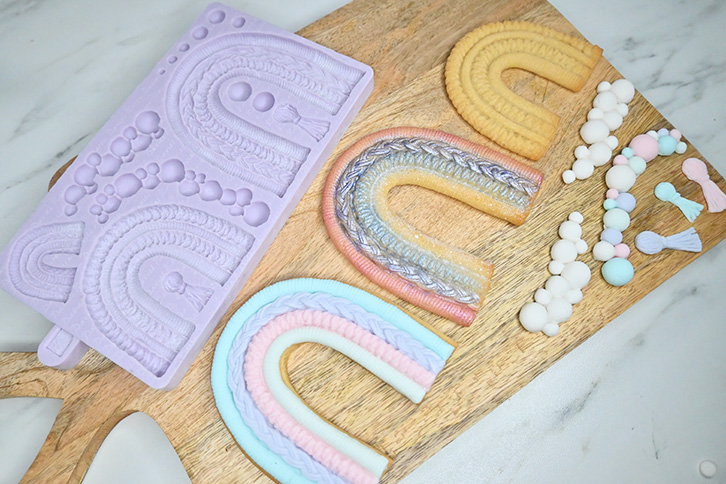 Macramé Rainbow Silicone Mould