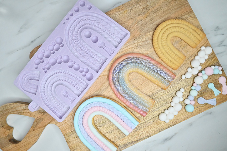 Macramé Rainbow Silicone Mould