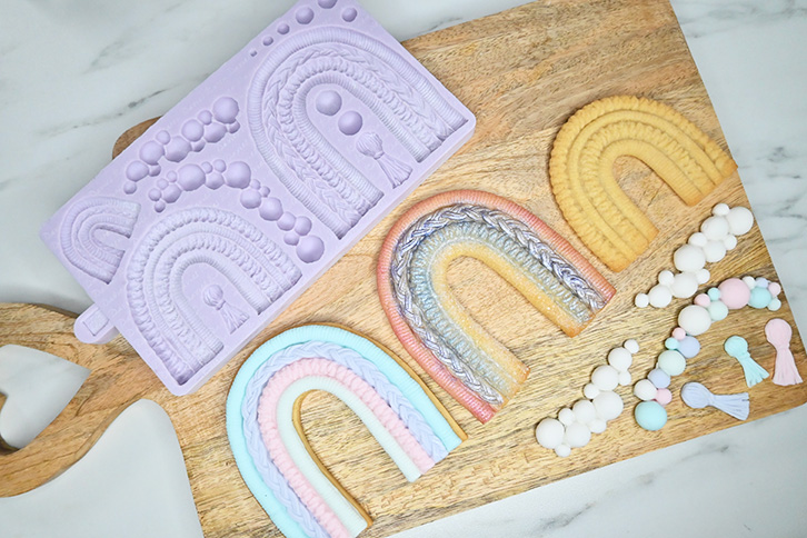 Macramé Rainbow Silicone Mould