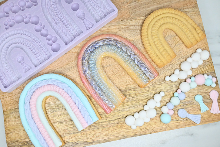 Macramé Rainbow Silicone Mould