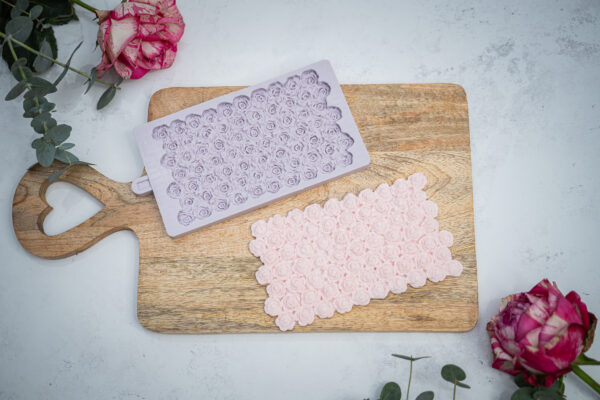 Sugar Rose Border Silicone Mould