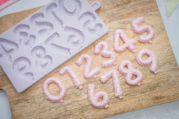 Balloon Numbers Silicone Mould