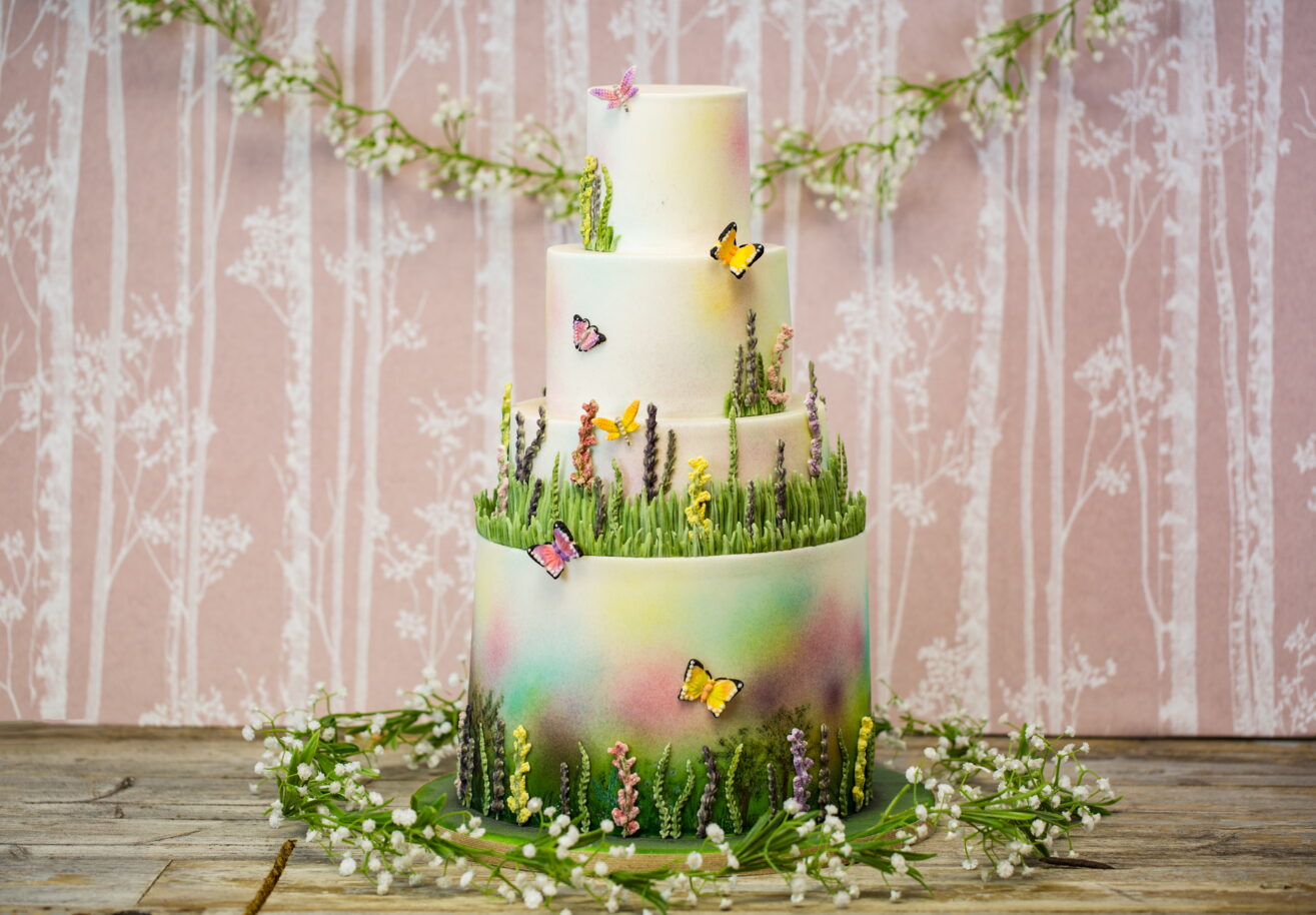 Wild Meadow Wedding Cake Tutorial