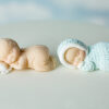 Sleeping Baby & Pillow Silicone Mould