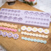 Miniature Flower Borders Silicone Mould