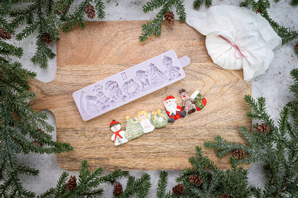 Christmas Border Silicone Mould