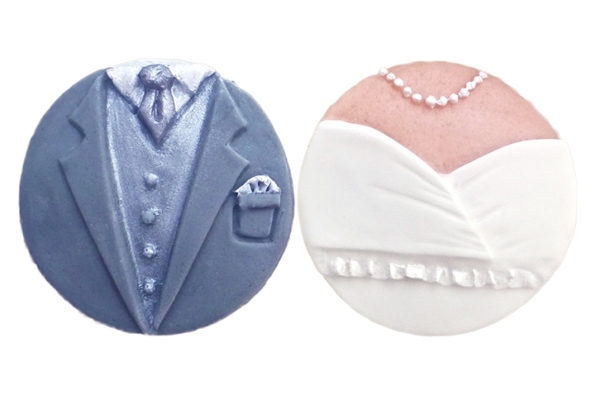 Cupcake Tops - Bride & Groom Mould